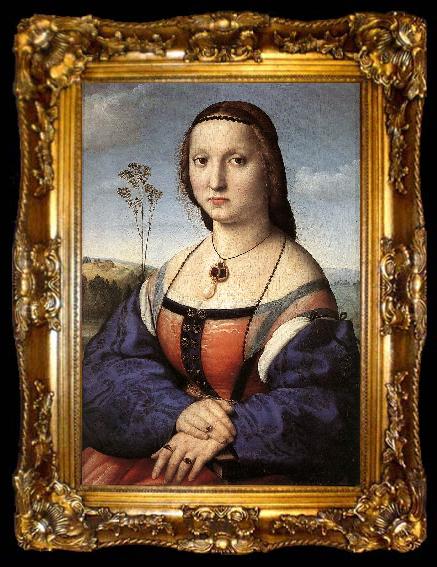 framed  RAFFAELLO Sanzio Portrait of Maddalena Doni ft, ta009-2